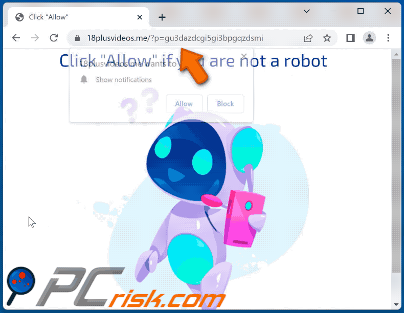 18plusvideos[.]me website appearance (GIF)