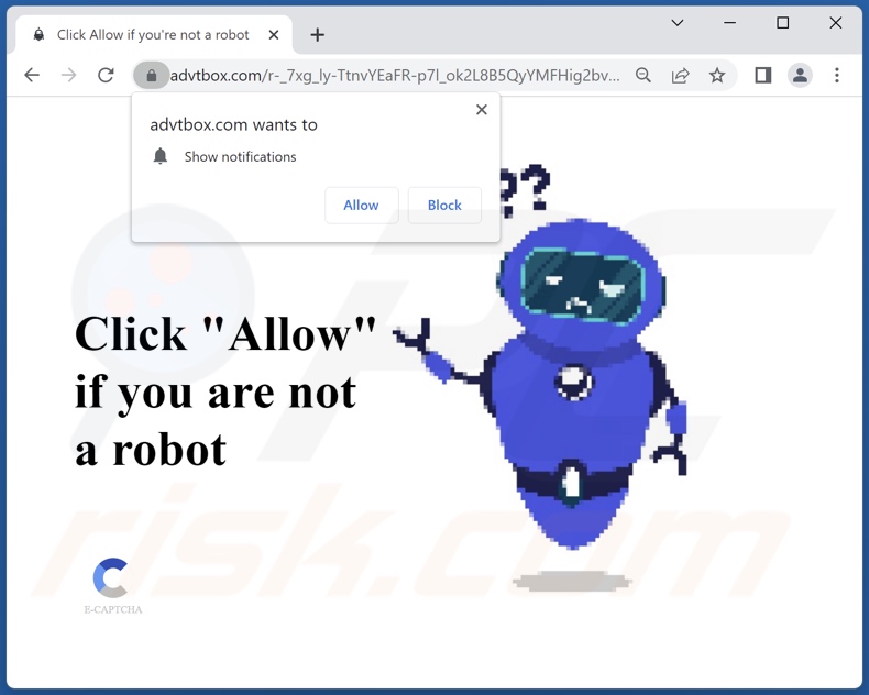 advtbox[.]com pop-up redirects