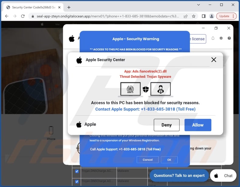 YOUR APPLE COMPUTER HAS BEEN LOCKED Scam (Mac) - Removal steps, and macOS  cleanup (updated)