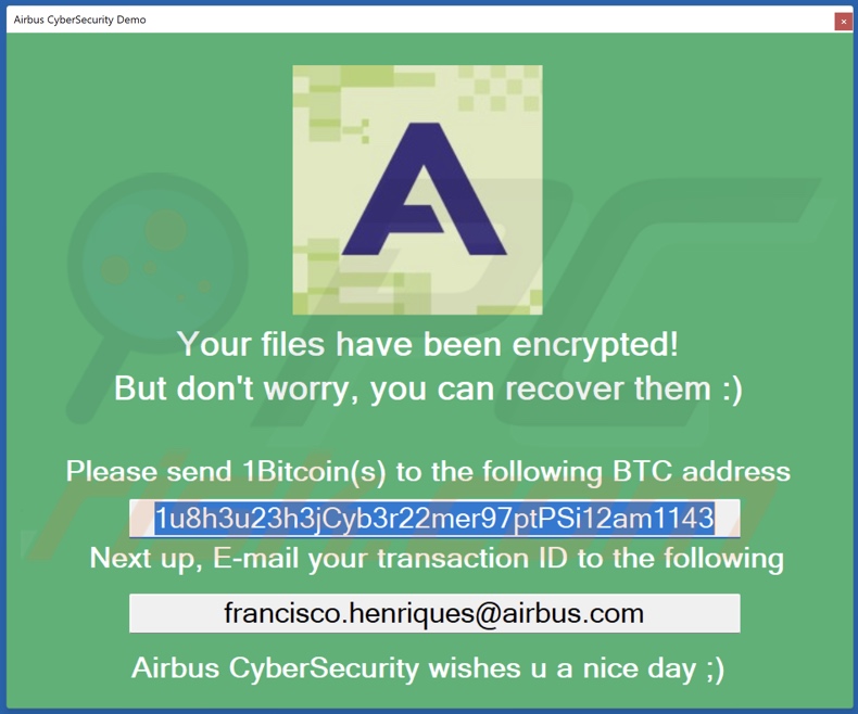 brutusptCrypt ransomware ransom-demanding message (pop-up)
