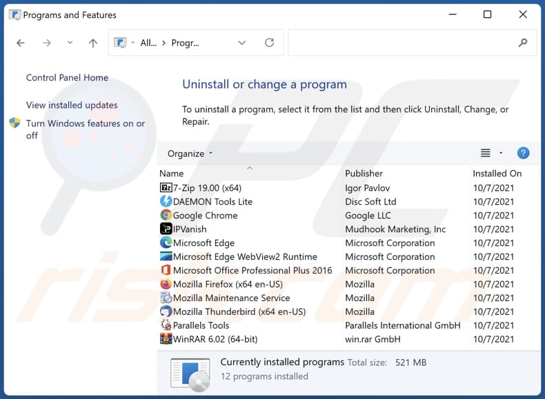 discoverthebest.co browser hijacker uninstall via Control Panel