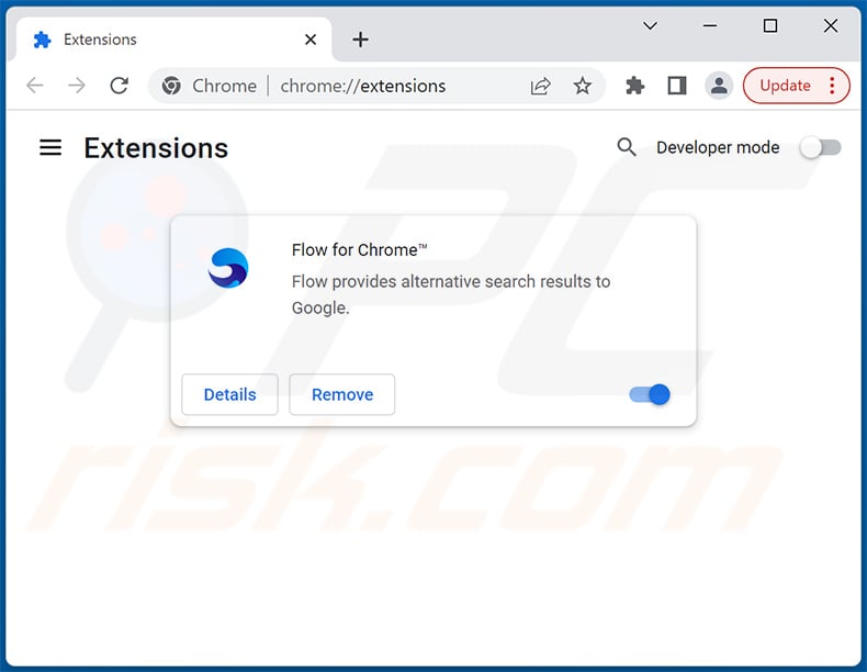 Flow for Chrome™ adware extension