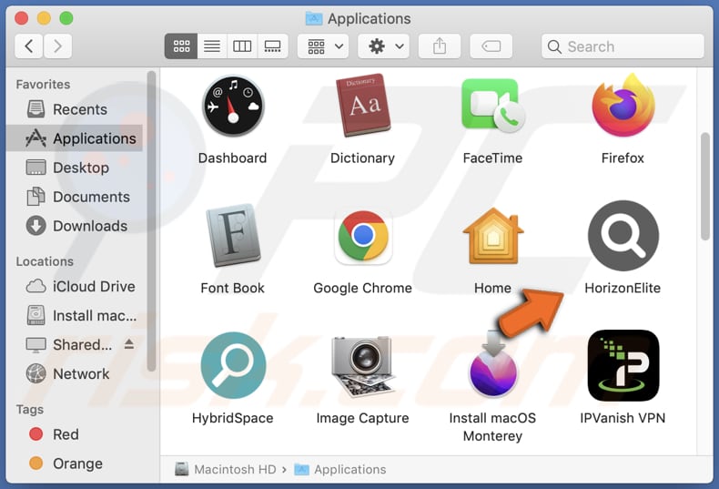 HorizonElite adware