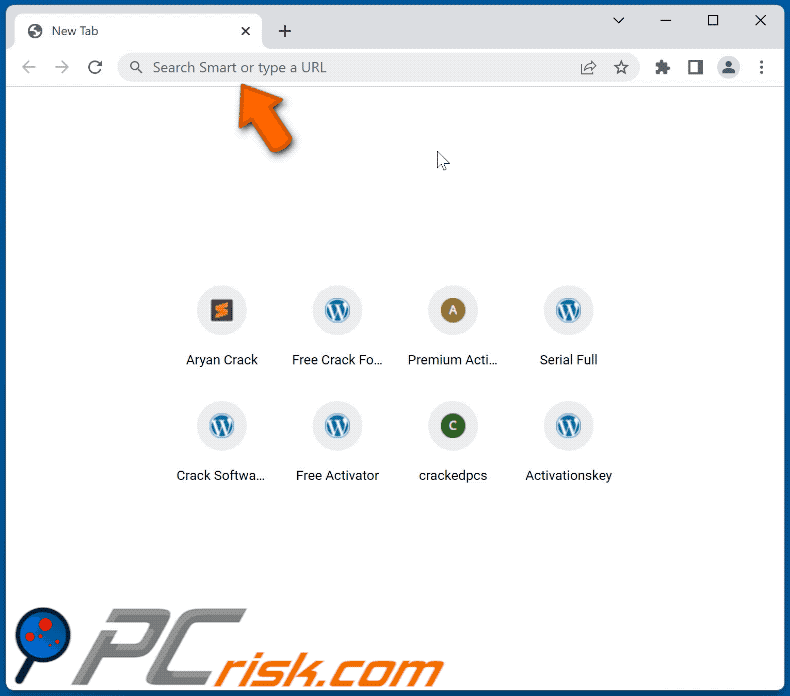 smartwebfinder.com redirect browser hijacker redirecting to Bing (GIF)