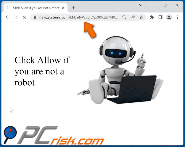 newzsystems[.]com website appearance (GIF)