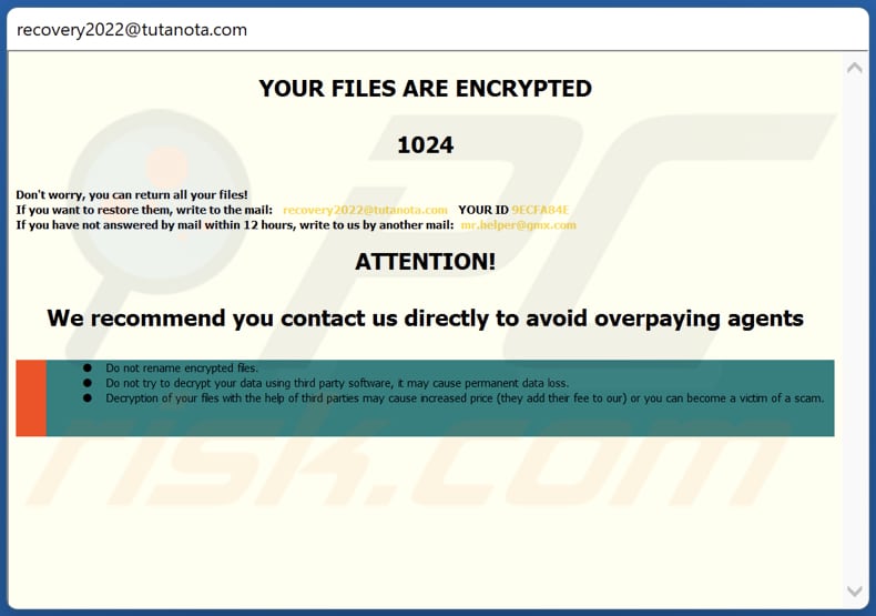 Po ransomware pop-up window