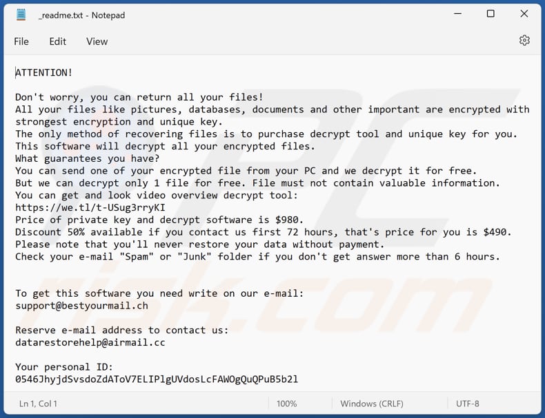 Qqpp ransomware text file (_readme.txt)