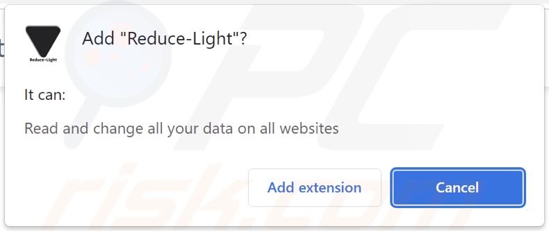 Reduce-Light adware asking for permissions