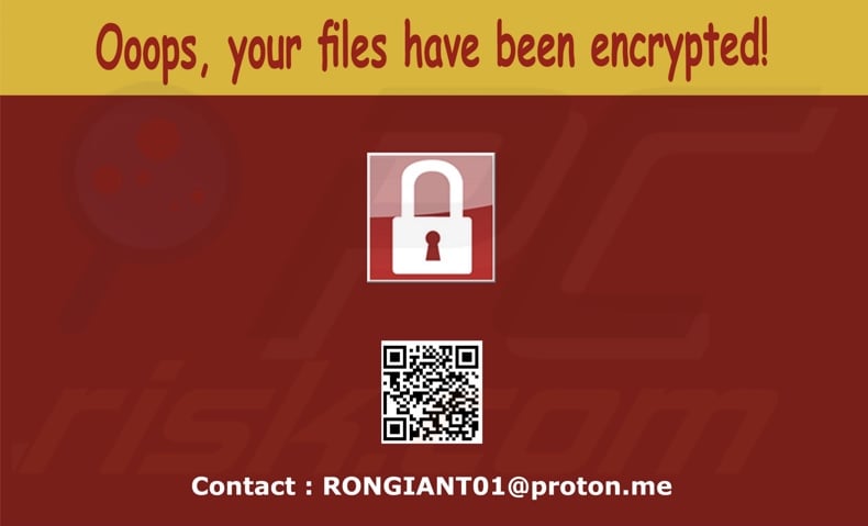 Root (Chaos) ransomware wallpaper