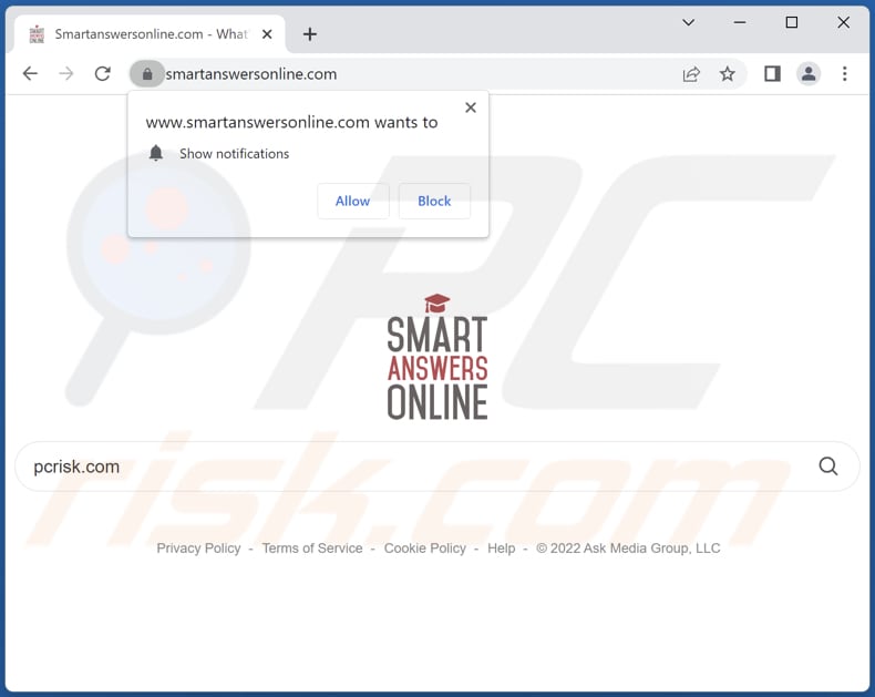smartanswersonline[.]com browser hijacker