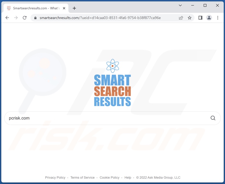smartsearchresults.com browser hijacker