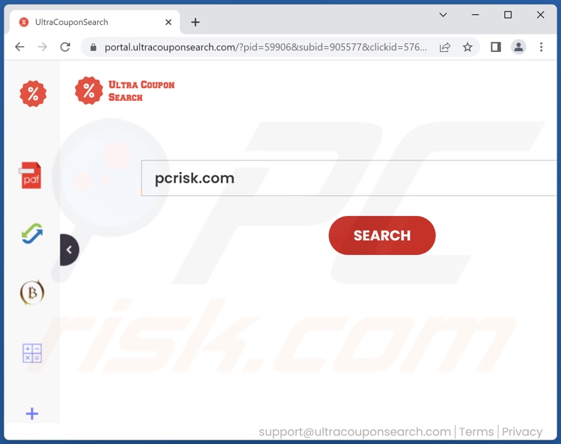ultracouponsearch.com browser hijacker