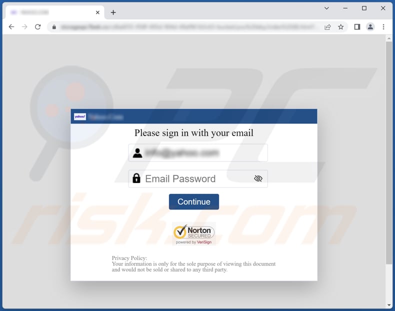 webmail manager phishing website