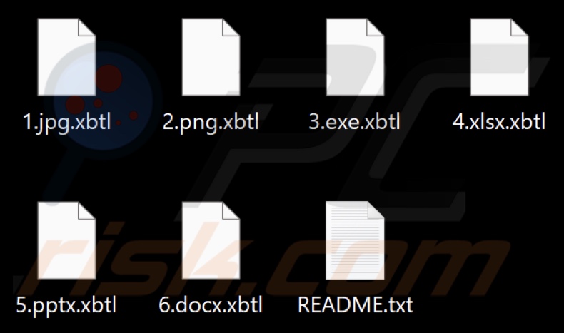 Files encrypted by Xbtl ransomware (.xbtl extension)