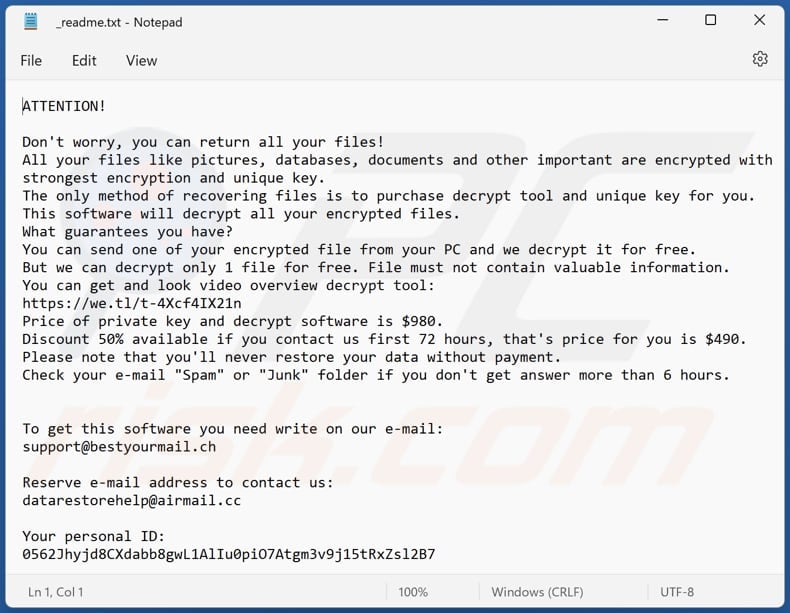 Aawt ransomware text file (_readme.txt)