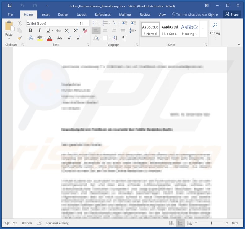 bisamware ransomware malicious document used for distribution