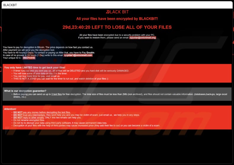BlackBit ransomware HTA file (info.hta)