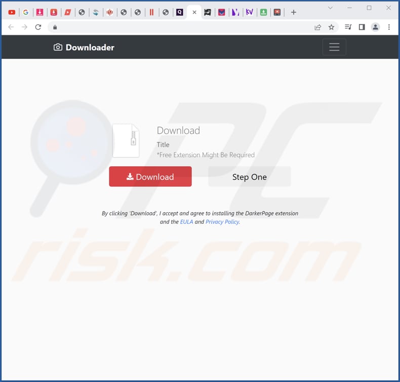 clickdark adware deceptive promoter