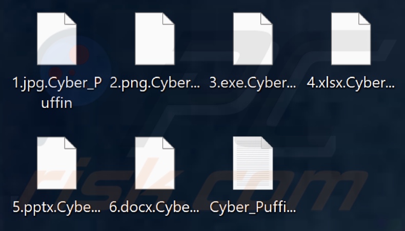 Files encrypted by Cyber_Puffin ransomware (.Cyber_Puffin extension)