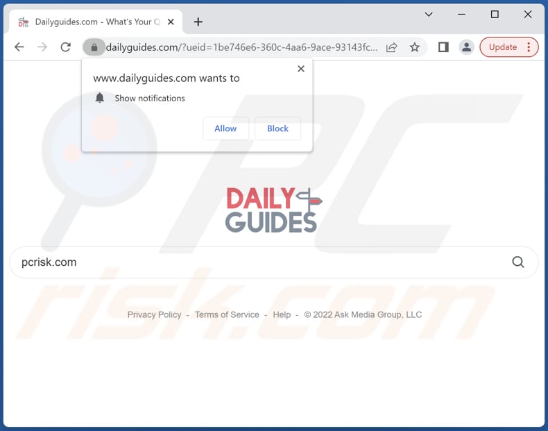 dailyguides.com browser hijacker