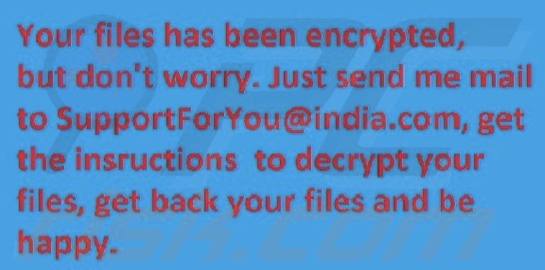 Dharma ransomware wallpaper