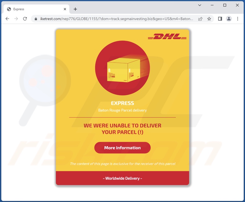 DHL Express scam