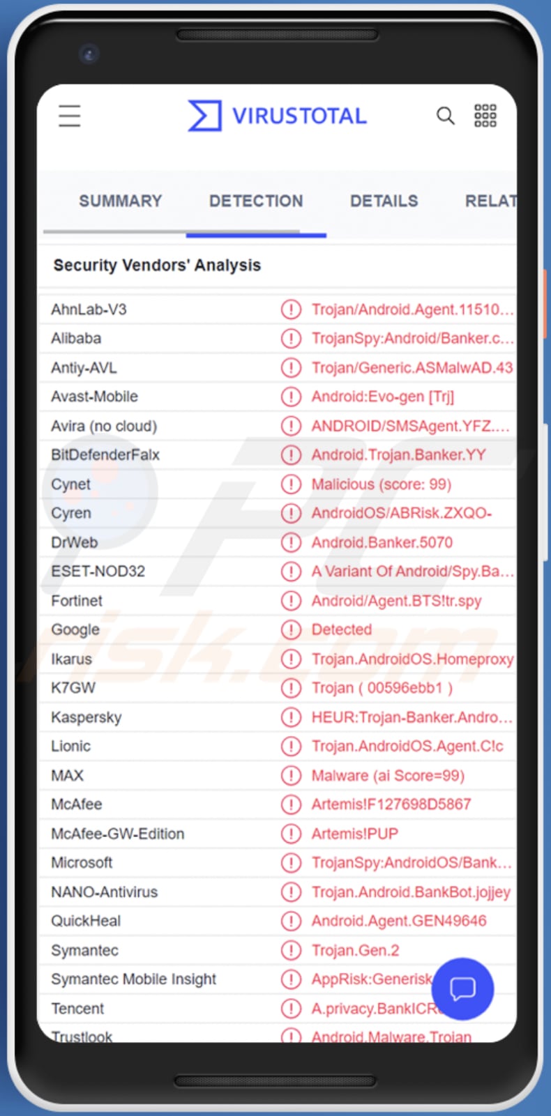 fake mobile banking rewards malware android malware