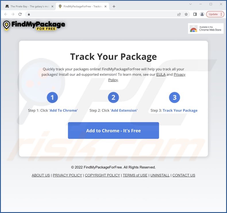 find my package for free adware promoter