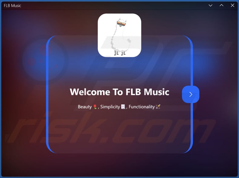 FLB Music adware user interface