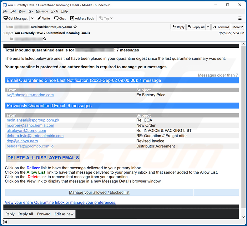 Mail - Quarantined-themed spam email (2022-09-06)