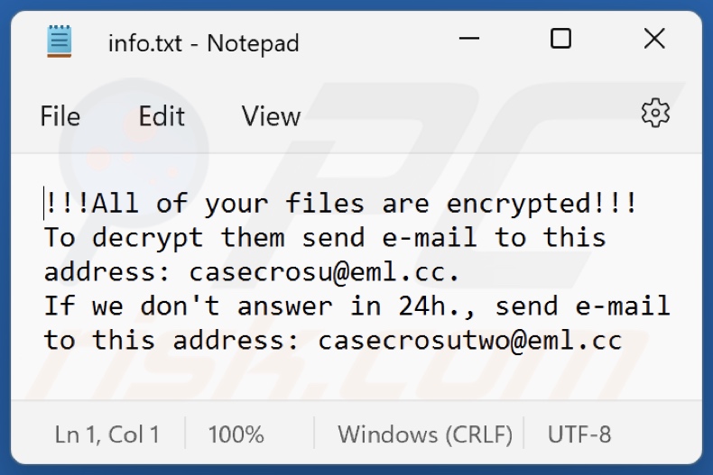 MMXXII ransomware text file (info.txt)