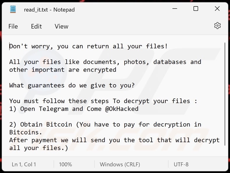OkHacked ransomware ransom note (read_it.txt)