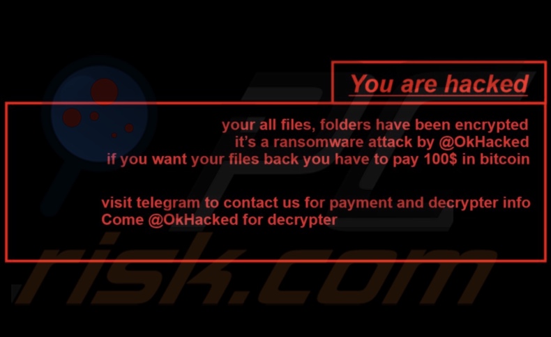 OkHacked ransomware wallpaper