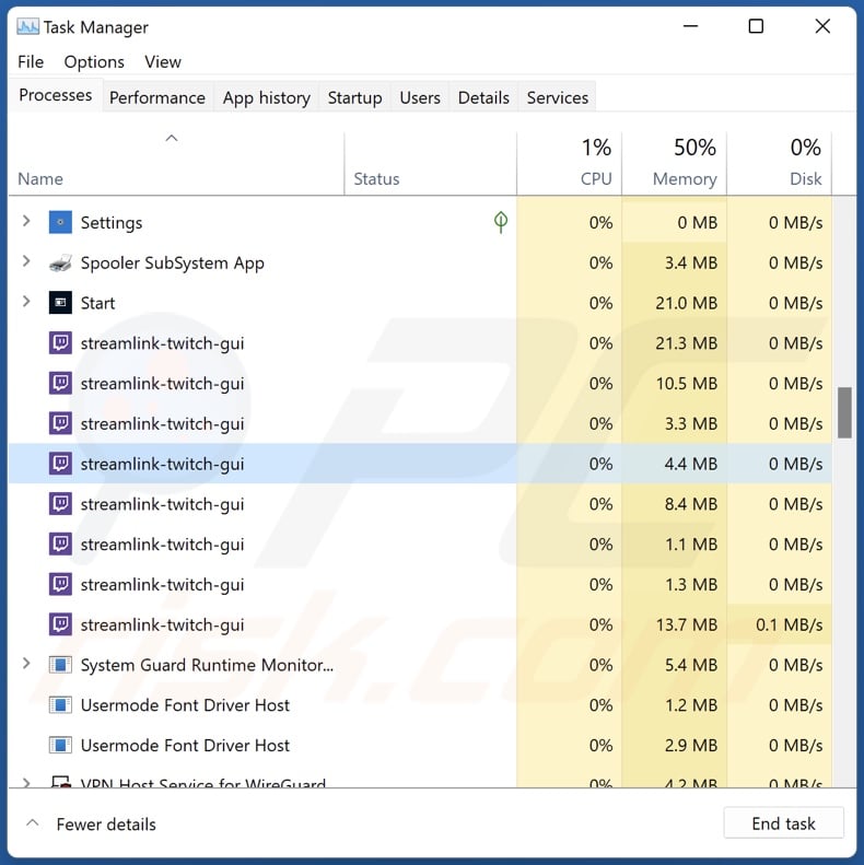 Streamlink-twitch-gui adware process on Task Manager (streamlink-twitch-gui - process name)