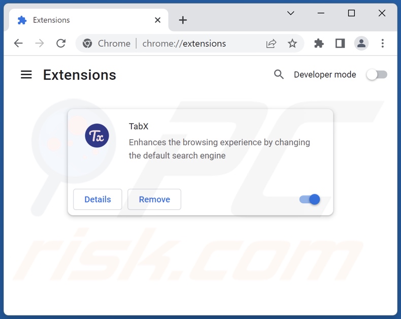 Removing newtaber.com related Google Chrome extensions