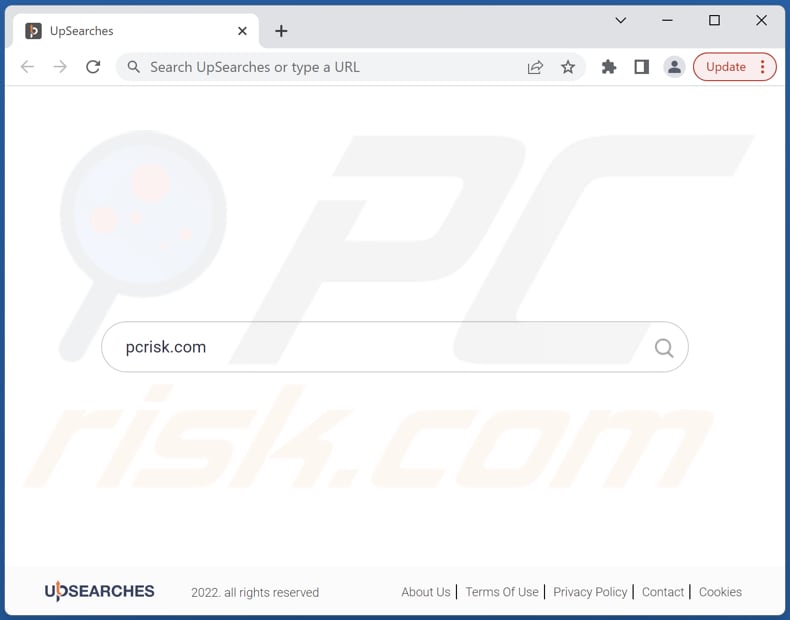 upsearches.com browser hijacker