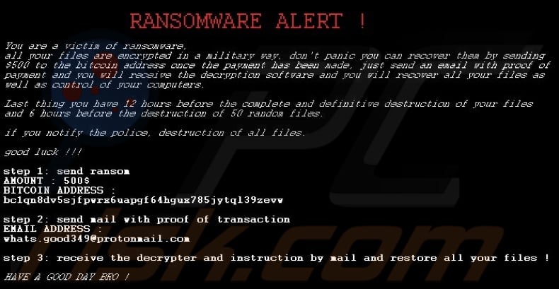 VIRUS ALERT ransomware wallpaper