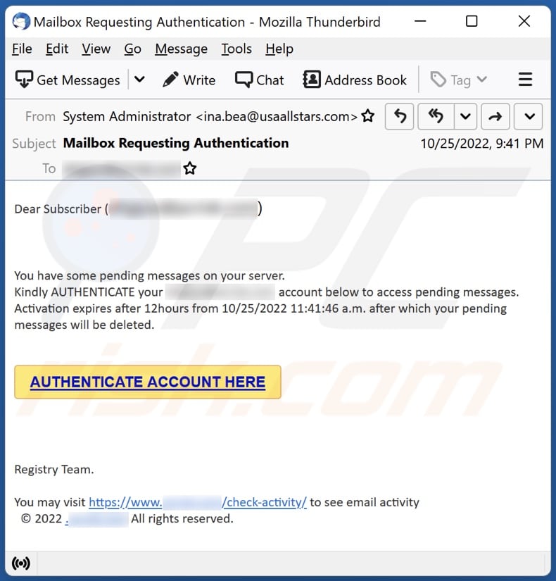 Authenticate Account Email Scam Removal And Recovery Steps updated 