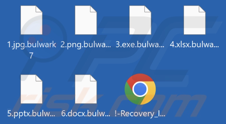 Files encrypted by Bulwark ransomware (.bulwark7 extension)