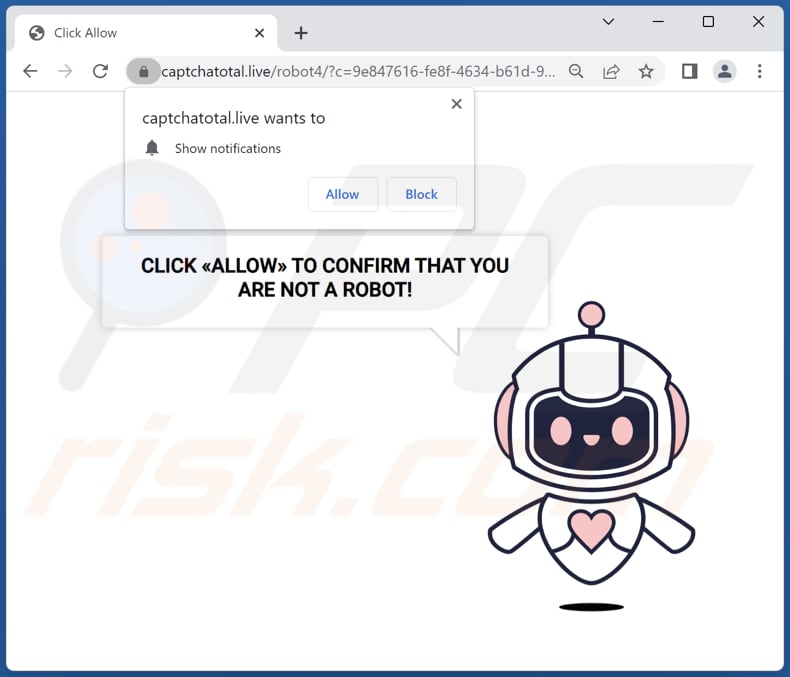 captchatotal[.]live ads