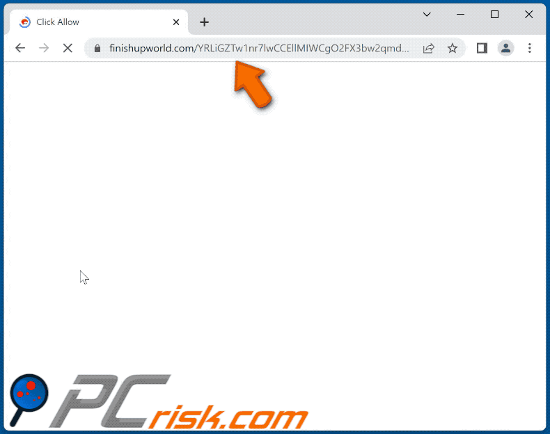 finishupworld[.]com website appearance (GIF)