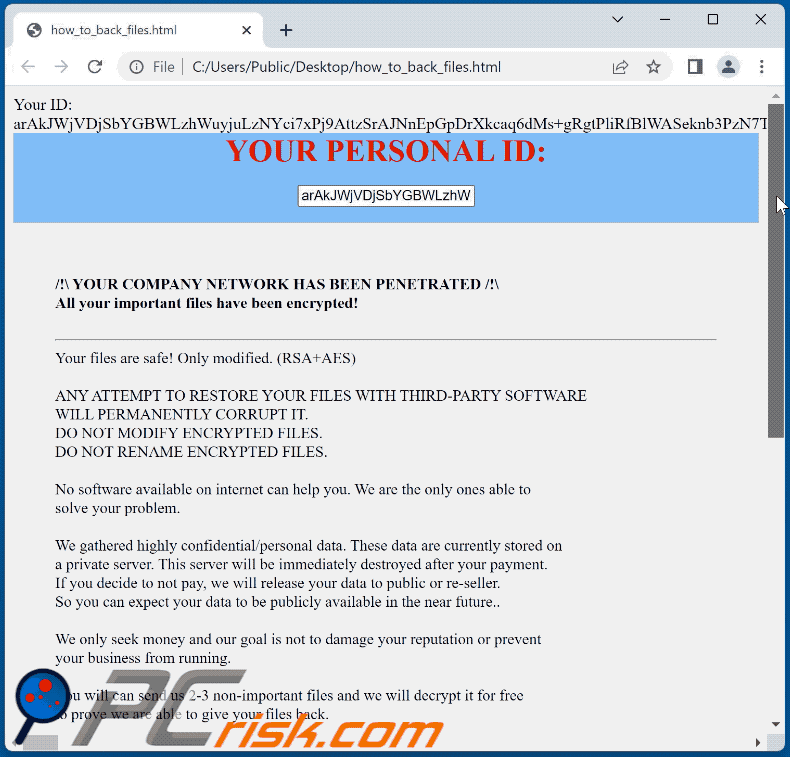 LockFiles (MedusaLocker) ransomware ransom note (how_to_back_files.html) GIF