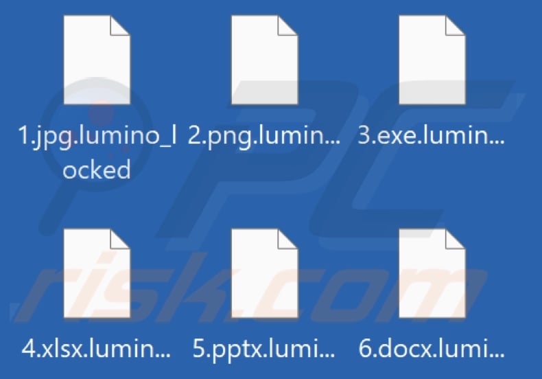 Files encrypted by Lumino_Ransom ransomware (.lumino_locked extension)