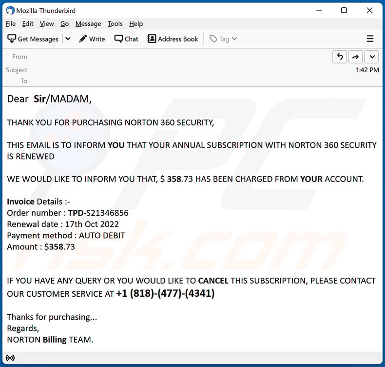 norton-subscription-will-renew-today-email-scam-removal-and-recovery