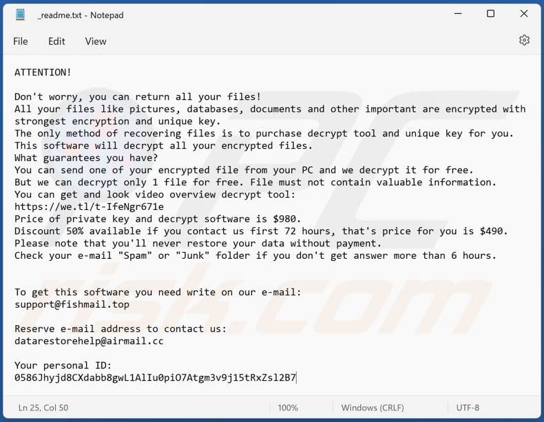 Nuis ransomware text file (_readme.txt)