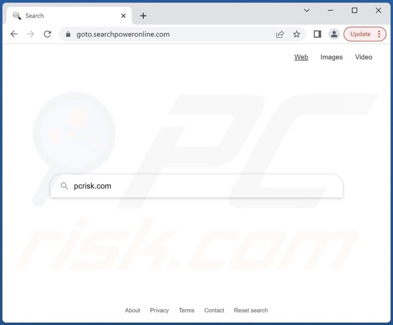searchpoweronline.com browser hijacker