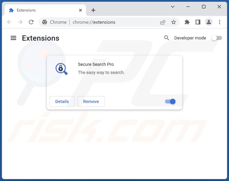 Removing securesearch.pro related Google Chrome extensions
