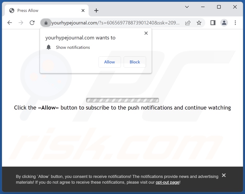 yourhypejournal[.]com pop-up redirects