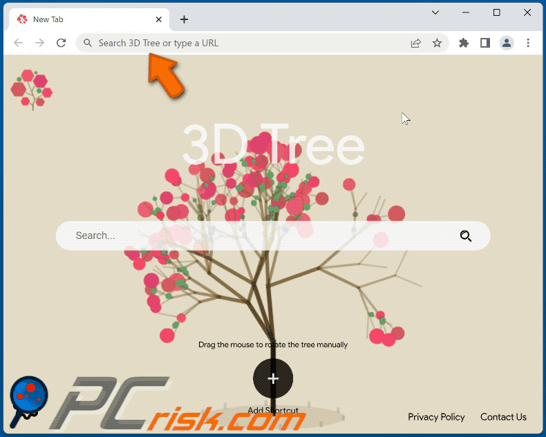 3d tree browser hijacker search.3dtree.net shows bing results