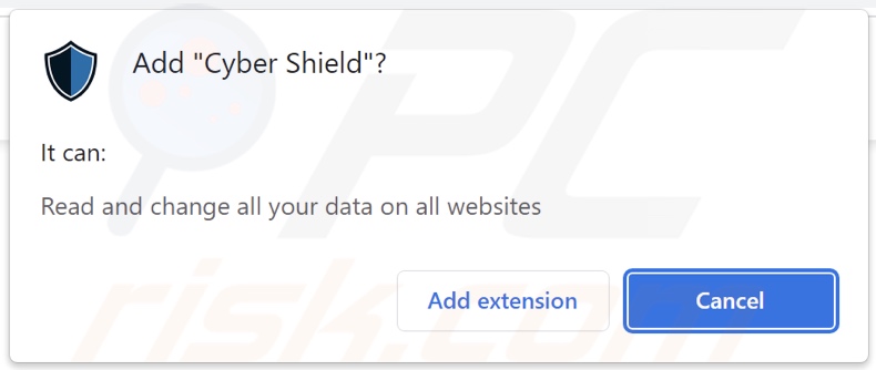 Cyber Shield adware asking for permissions
